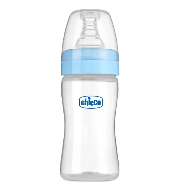 CHICCO BOTTLE FEED EASY 125ML BLUE SLOW 0M+
