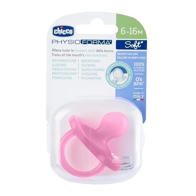 CHICCO SOOTHER PHYSIO SOFT PINK 6-16M 1PC B