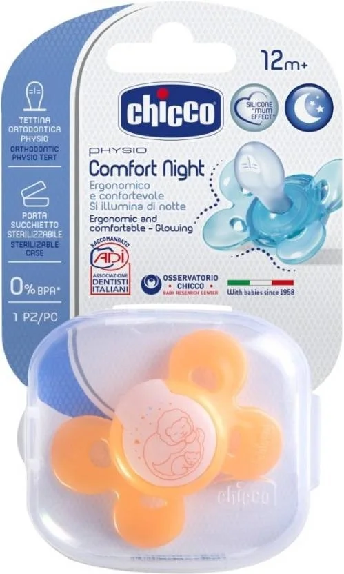 CHICCO SOOTHER PH. COMFORT LUMI SIL 12M+1PC C