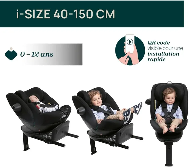 CHICCO EVERONE I-SIZE B.CAR SEAT BLACK