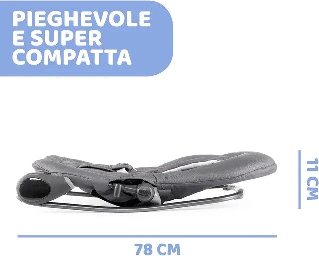 CHICCO HOOPLÀ BABY BOUNCER MOON GREY