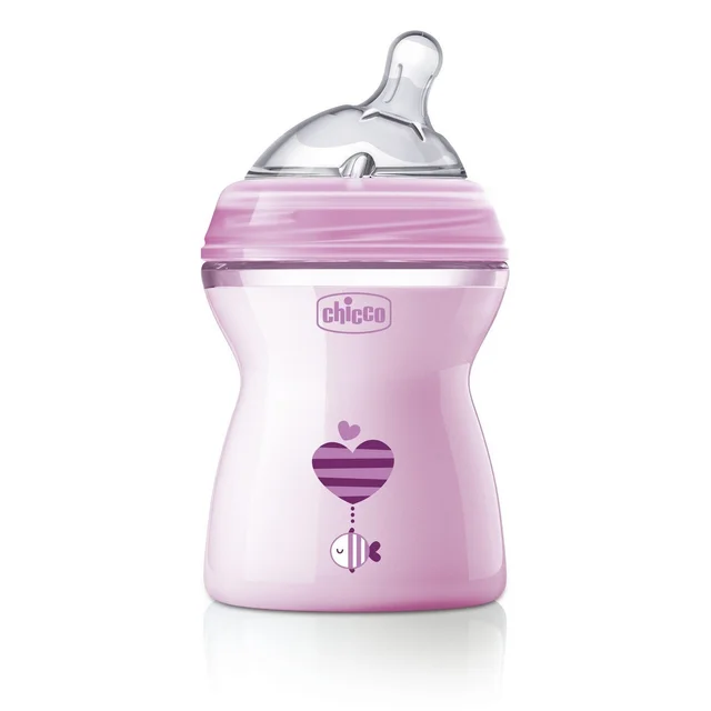CHICCO WB FEEDING BOTTLE 250ML (2M+) NEW PINK