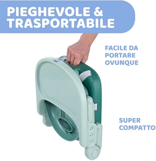 CHICCO BOOSTER SEAT POCKET SNACK SAGE