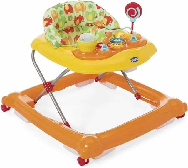 CHICCO BABY WALKER CIRCUS ORANGE WAVE