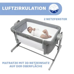 CHICCO NEXT2ME MAGIC EVO CO-SLEEP CRIB D.GREY