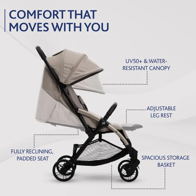 CHICCO GOODY XPLUS STROLLER SANDSHELL
