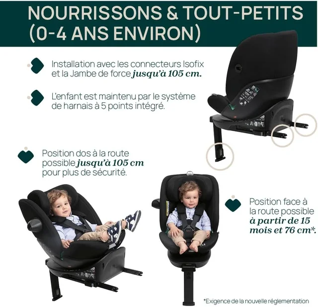 CHICCO EVERONE I-SIZE B.CAR SEAT BLACK