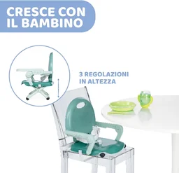 CHICCO BOOSTER SEAT POCKET SNACK SAGE
