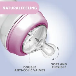 CHICCO FEEDING BOTTLE NF PP 6M+ 330ML GIRL
