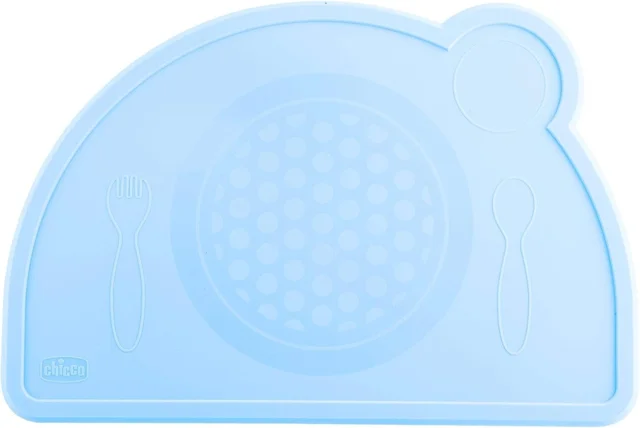 CHICCO SILICONE PLACE MAT TEAL 18M+
