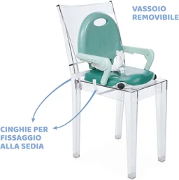 CHICCO BOOSTER SEAT POCKET SNACK SAGE