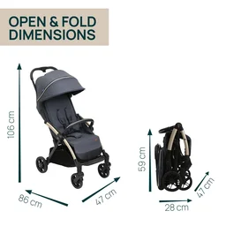 CHICCO GOODY XPLUS STROLLER DARK SHADOW