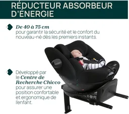 CHICCO EVERONE I-SIZE B.CAR SEAT BLACK