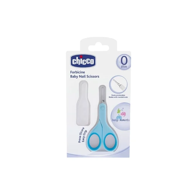 CHICCO BABY NAIL SCISSORS LIGHT BLUE