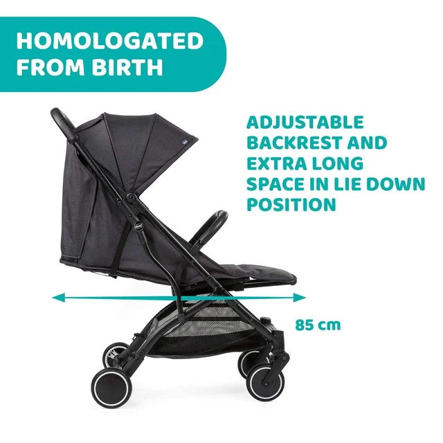 CHICCO TROLLEYME STROLLER STONE