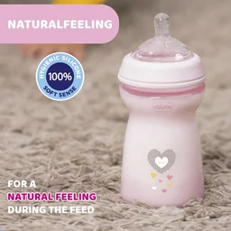 CHICCO FEEDING BOTTLE NF PP 6M+ 330ML GIRL