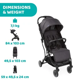 CHICCO TROLLEYME STROLLER STONE