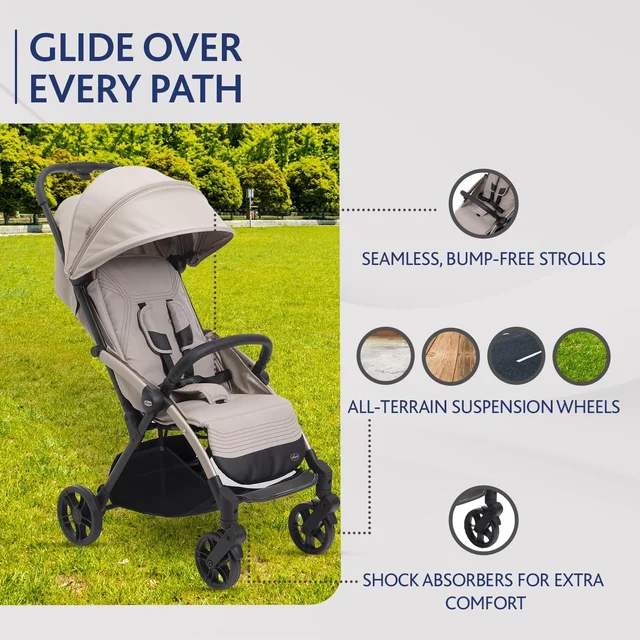 CHICCO GOODY XPLUS STROLLER SANDSHELL