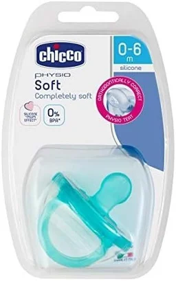 CHICCO SOOTHER PHYSIOSOFT LIGHTBLUE 0-6M 1PC B