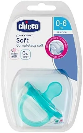 CHICCO SOOTHER PHYSIOSOFT LIGHTBLUE 0-6M 1PC B