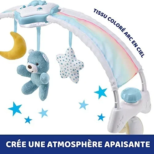 CHICCO TOY FD RAINBOW BED ARCH BLUE