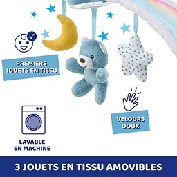 CHICCO TOY FD RAINBOW BED ARCH BLUE