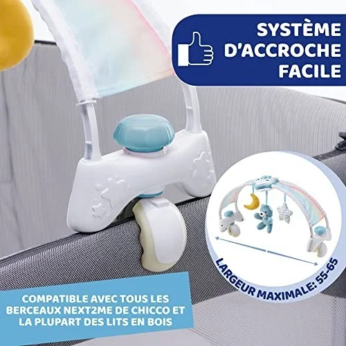 CHICCO TOY FD RAINBOW BED ARCH BLUE