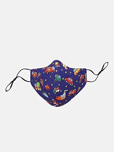 CHICCO FACE MASK 7-12Y BLUE CAR 1 PC