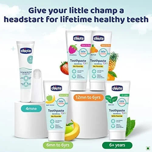 CHICCO TOOTHPASTE MIX FRUIT 1-6Y NO FLUO (50G) IN