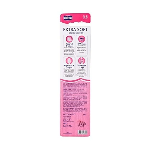 CHICCO TOOTHBRUSH 3Y-8Y PINK - IN