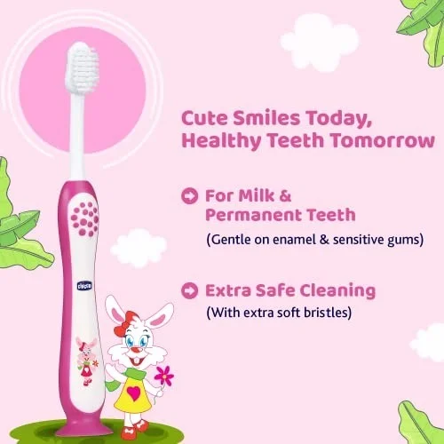 CHICCO TOOTHBRUSH 3Y-8Y PINK - IN