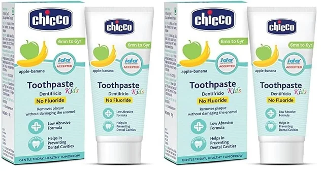 CHICCO TOOTHPASTE APPL-BANA 6M-6Y NO FLUO (50G) IN