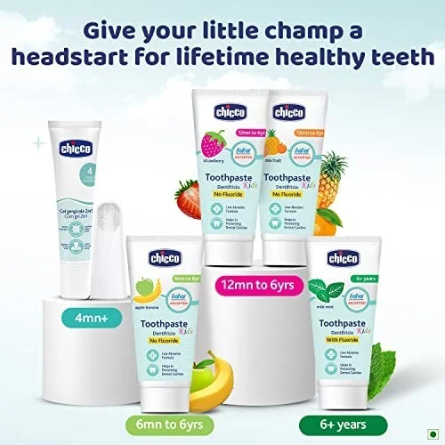 CHICCO TOOTHPASTE APPL-BANA 6M-6Y NO FLUO (50G) IN