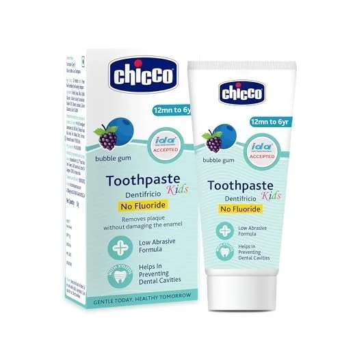 CHICCO TOOTHPASTE BUBBLEGUM 1-6Y NOFLUORIDE 50G