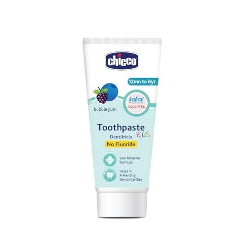 CHICCO TOOTHPASTE BUBBLEGUM 1-6Y NOFLUORIDE 50G