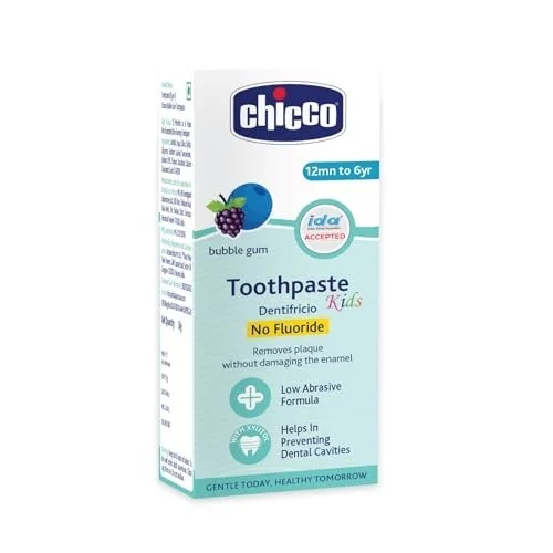 CHICCO TOOTHPASTE BUBBLEGUM 1-6Y NOFLUORIDE 50G