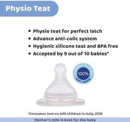 CHICCO BIPACK BOTTLE WB 150ML SIL PHYSIO B/G IN