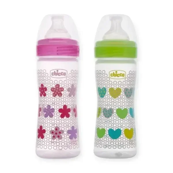 CHICCO BIPACK BOTTLE WB 250ML SIL PHYSIO P/G IN