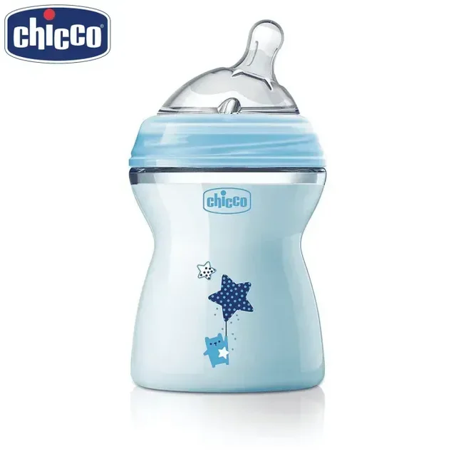 CHICCO BOTTLE FEED EASY 250ML BLUE COL 2M+