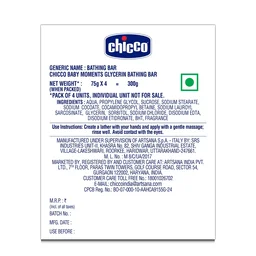 CHICCO BM GLYCERIN BATHING BAR 75G