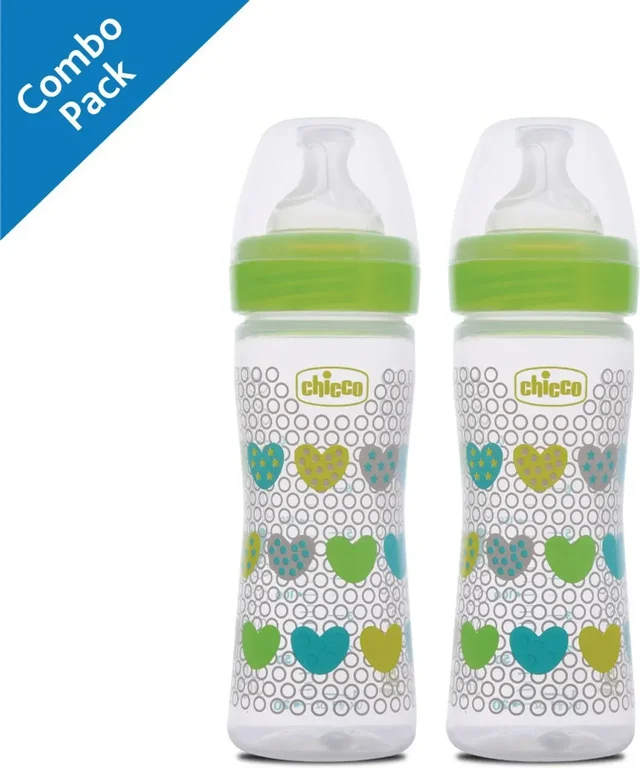 CHICCO BOTTLE WB 250ML SIL PHYSIO GREEN IN