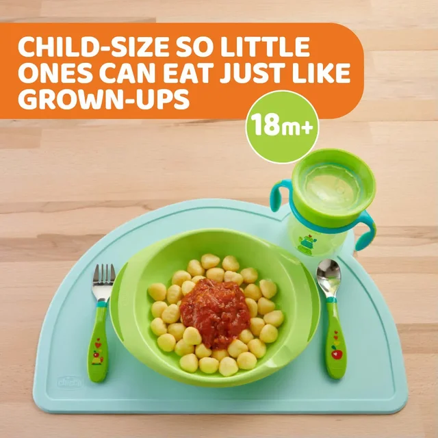 CHICCO METAL CUTLERY 18M+ BOY/NEUTRAL