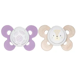 CHICCO SOOTHER COMFORT GIRL SIL 6-16M 2PC C
