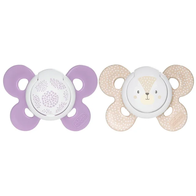 CHICCO SOOTHER COMFORT GIRL SIL 6-16M 2PC C