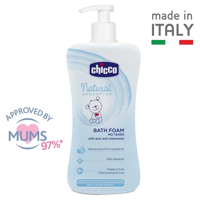 CHICCO BATH FOAM NAT SENS 500ML INTL
