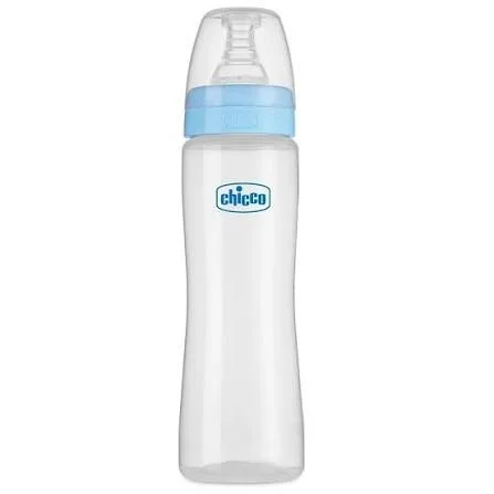 CHICCO BOTTLE FEED EASY 250ML BLUE MEDIUM 2M+