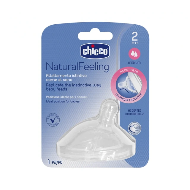 CHICCO TEAT NATURALFEELING 2M+ F MEDIUM
