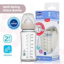 Chicco CHICCO WB GLASS BOTTLE 240 ML NEUTRAL