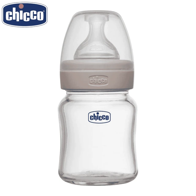Chicco CHICCO WB GLASS BOTTLE 120 ML BLUE