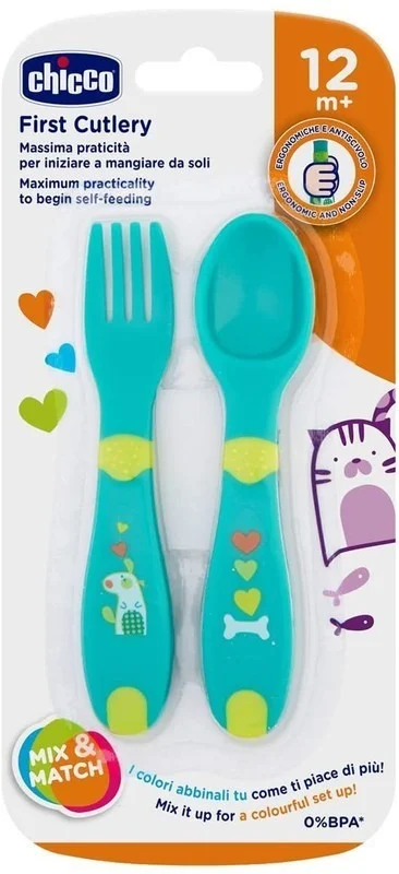 CHICCO FIRST CUTLERY 12M+ NEUTRAL